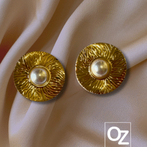 Brinco Max redondo com pérola